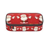 TTYDOKLA Astuccio multiuso con stampa "Merry Christmas", astuccio per matite esteticamente gradevole, ampio spazio di archiviazione, Nero , Taglia unica, Custodia per chiave