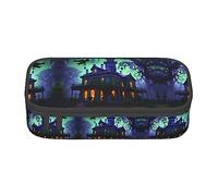 TTYDOKLA Astuccio multiuso nero con stampa Haunted Mansion, astuccio esteticamente gradevole, ampio spazio per riporre oggetti, Nero , Taglia unica, Custodia per chiave