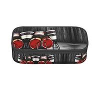 TTYDOKLA Cool Drum Sets - Astuccio multiuso con stampa, esteticamente gradevole, ampio spazio di archiviazione, Nero , Taglia unica, Custodia per chiave
