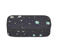 TTYDOKLA Galaxy.. - Astuccio multiuso con stampa, astuccio per matite esteticamente gradevole, ampio spazio, Nero , Taglia unica, Custodia per chiave