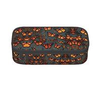 TTYDOKLA Heaps of Orange Monarch Butterflies - Astuccio multiuso con stampa di farfalle monarca, astuccio esteticamente gradevole, ampio spazio, Nero , Taglia unica, Custodia per chiave