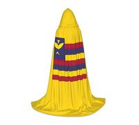 TTYDOKLA Mantello con cappuccio con stampa bandiera del regno delle Hawaii, mantello da mago e rinascimentale con cappuccio, per giochi di ruolo e feste