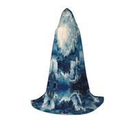TTYDOKLA Mantello con cappuccio con stampa "Within The Tides", mago e rinascimentale, con cappuccio, per giochi di ruolo e feste