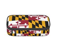 TTYDOKLA Maryland - Astuccio portamatite in tessuto Oxford, con diversi scomparti, ideale per viaggi o ufficio, Nero , Taglia unica, Astuccio per trucchi