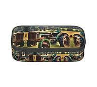 TTYDOKLA Old Tractor Photo Farm - Astuccio multiuso per matite esteticamente gradevole, ampio spazio, Nero , Taglia unica, Custodia per chiave