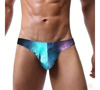 TTYDOKLA Slip del bikini degli uomini della stampa dello spazio | Intimo con stampa 3d dello spazio dell'universo grafico con il sacchetto di U per l'estate di viaggio quotidiano