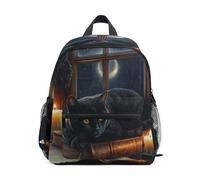 Ttylsdd Zaino per bambini da 3 a 8 anni con gatto in un libro Zaini per bambini per ragazza ragazzo asilo scuola elementare Bookbag