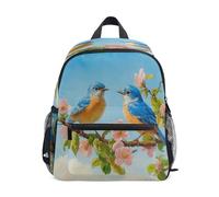 Ttylsdd Zaino per bambini per ragazze e ragazzi 3-8 uccelli su un ramo Zaini per bambini per ragazza ragazzo asilo scuola elementare Bookbag