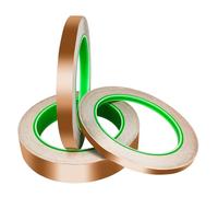 TTYSHIP® 3 Rotoli Nastro di Rame, 6mm/10mm/20mm x 20m Nastro Rame Adesivo per Messa a Terra, Saldatura e Difesa Dalle Chiocciole (Totale 60m)