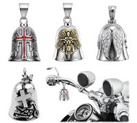 TTYSHIP® 4 Pezzi Guardian Bell in Lega di Zinco, Campanella Portafortuna per Moto e Biciclette (4 Stili)