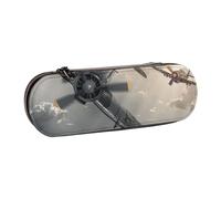 ttyuac Astuccio con libellula blu, custodia rigida in finta pelle per cancelleria, articoli da toeletta, trucchi, viaggi, forniture per ufficio, Aereo aereo della seconda guerra mondiale, taglia unica