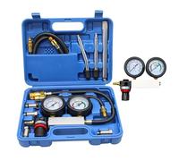 TU-21 - Kit di prova di perdite per motore a benzina, doppio manometro, per test di pressione e velocità di dispersione, con asta di prolunga, 0-100 psi, 0-7 bar