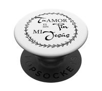 Tu amor es sin fin mí Jesús. PopSockets PopGrip Adesivo