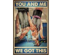 Tu Ed Io Abbiamo Fatto Sollevamento Pesi, Amanti Della Palestra, Coppia Di Frequentatori Di Palestra Cartello Decorativo Vintage Poster Metal Retrò Cartelli Metallo Per Casa Club Cafe S