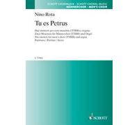 Tu es petrus: Deux motets pour chœur d’hommes (TTBB) et orgue. men's choir (TTBB) and organ. Partition.