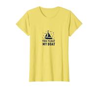 Tu Fai galleggiare la mia Barca - Nautical Love Sailing Maglietta, Donna, Limone, XS