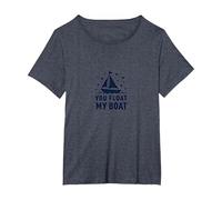 Tu Fai galleggiare la mia Barca - Nautical Love Sailing Maglietta, Donna Plus-Size, Pervinca, 5X