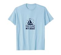 Tu Fai galleggiare la mia Barca - Nautical Love Sailing Maglietta, Uomo, Celeste, L