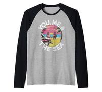 Tu Io e la Spiaggia del Maglia con Maniche Raglan