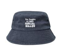 Tu Ispiri Il Serial Killer Che È in Me Uomo Donne Cotone Bucket Hat Casual Secchio Cappelli Moda Cappello da Pescatore per Viaggi Estate All'Aperto