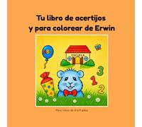 Tu libro de acertijos y para colorear de Erwin: ¡La divertida diversión de acertijos del conejillo de Indias Erwin!