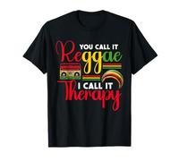 Tu lo chiami reggae io lo chiamo terapia Rastafari Reggae Music Maglietta