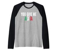 Tu Mi dai Agita Maglia con Maniche Raglan