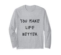Tu rendi la Vita Migliore, Positivo, retrò, ispiratore Maglia a Manica