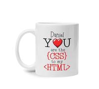 Tu Sei Il Css Del Mio Html Tazza Colazione Durevole Tazza Mug Novità Tazze Da Tè Regali Divertenti Per Fidanziati Ufficio Natale Regalo 330Ml