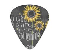Tu sei il mio girasole Plettro per chitarra avanzato 12 pezzi Tre spessori per basso, chitarra elettrica, borsa per chitarra acustica