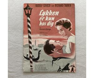 Tu sei il mondo per me Rudolf Schock, A. Düringer 1953 Danish Movie Program