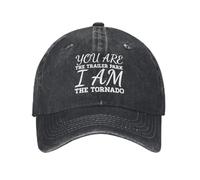 Tu Sei Il Parco Roulotte Io Sono Il Tornado Moda Berretto da Baseball in Cotone Unisex Cappello da Baseball Classico Adulto Cappello Regolabile Denim Regalo