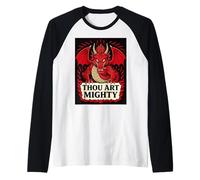 Tu Sei Il Potente proclama del Drago Rosso Maglia con Maniche Raglan