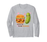 Tu Sei Il sottaceto al Mio Hamburger Cibo Carino Amore Maglia a Manica