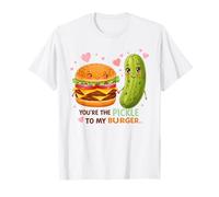 Tu Sei Il sottaceto al Mio Hamburger Cibo Carino Amore Maglietta