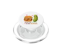 Tu sei il sottaceto al mio hamburger cibo carino amore PopSockets PopGrip per MagSafe