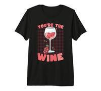 Tu Sei Il Vino Divertente Gioco di Parole Celebrazione Cheers Maglietta Premium