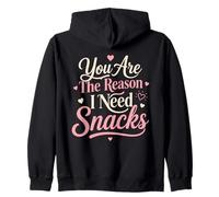 Tu Sei La Ragione Snacks Amore Divertente Felpa con Cappuccio