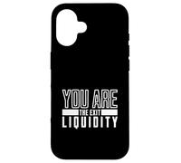 Tu sei l'uscita Liquidità Crypto Humor Trading Custodia per iPhone 16