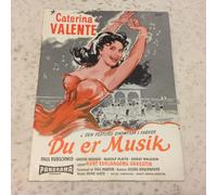 Tu sei musica Caterina Valente Paul Hubschmid Vintage 1956 Danish Movie Program
