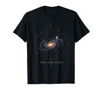 Tu Sei Qui Mappa della Galassia Scienza Spaziale Astronomia Maglietta