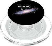 Tu sei qui Via Lattea Scienza Pianeta Astronomo PopSockets PopGrip per MagSafe