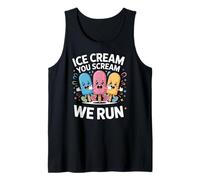 Tu urli Noi corriamo Divertente gioco parole Kawaii Gelato Canotta
