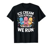 Tu urli Noi corriamo Divertente gioco parole Kawaii Gelato Maglietta