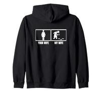 Tua Moglie Mia Moglie Divertente Detective Felpa con Cappuccio