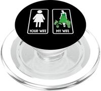Tua moglie, mia moglie, divertente giardiniera, amante delle piante PopSockets PopGrip per MagSafe