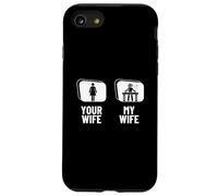 Tua moglie, mia moglie, marito, DJ, Funny Disc Jockey Custodia per iPhone SE (2020) / 7 / 8