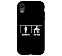 Tua moglie, mia moglie, marito, DJ, Funny Disc Jockey Custodia per iPhone XR