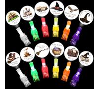 Tuanse 36 pezzi magici magici luci da dito regali sfusi per bambini vintage mago tema bomboniere bagliore nel buio dito torce forniture celebrazioni decorazioni scuola premi regali