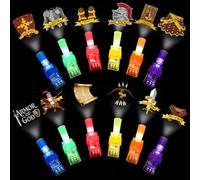 Tuanse 60 pezzi Armatura di Dio Finger Lights Regali Bulk per Bambini Glow in the Dark Finger Lights Christian Domenica Scuola Compleanno Forniture Bomboniere Chiesa aula Decorazioni religiose